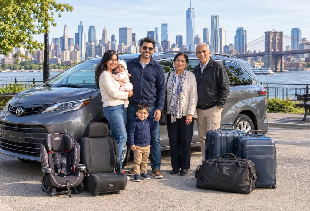 new york airport transfer with child car seat